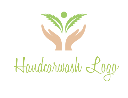 hands in leaf logo
