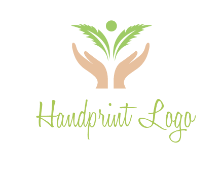hands in leaf logo