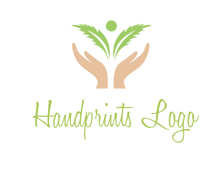 hands in leaf logo