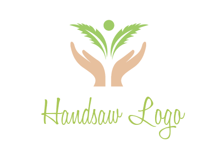 hands in leaf logo