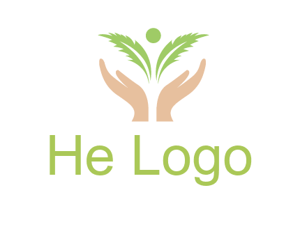 hands in leaf logo