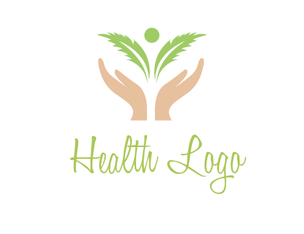 hands in leaf logo