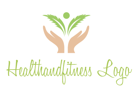 hands in leaf logo
