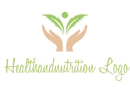 hands in leaf logo