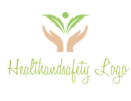 hands in leaf logo