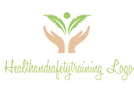 hands in leaf logo