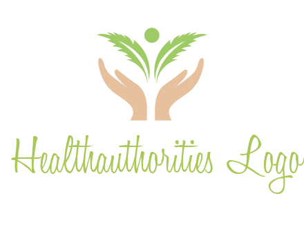 hands in leaf logo