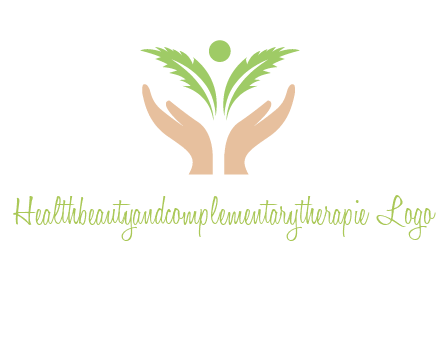 hands in leaf logo