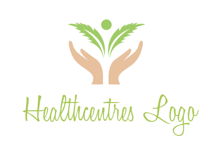 hands in leaf logo