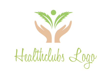 hands in leaf logo