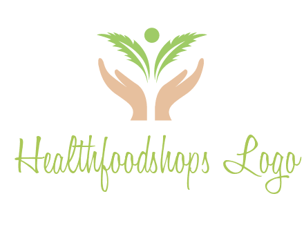 hands in leaf logo