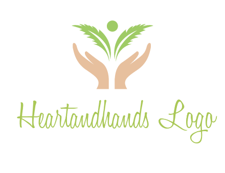 hands in leaf logo