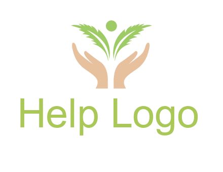 hands in leaf logo