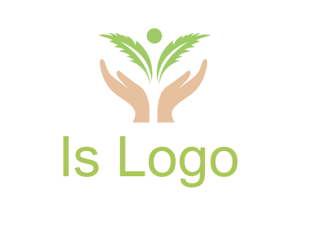 hands in leaf logo