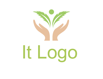 hands in leaf logo