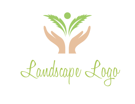 hands in leaf logo