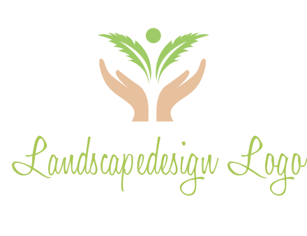 hands in leaf logo