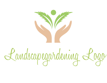 hands in leaf logo