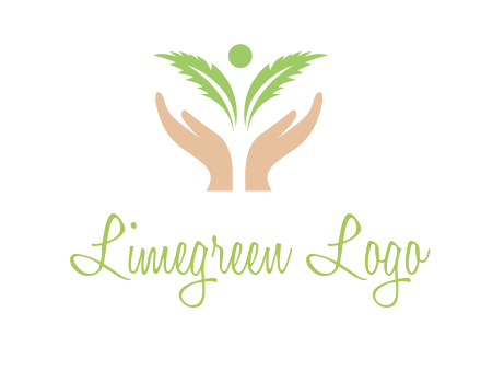 hands in leaf logo