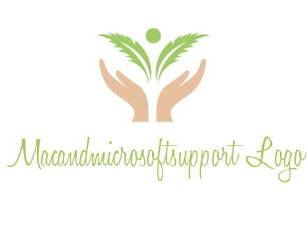 hands in leaf logo