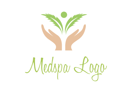 hands in leaf logo