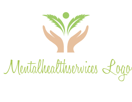 hands in leaf logo