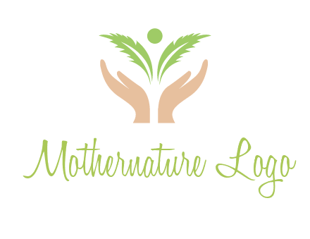 hands in leaf logo
