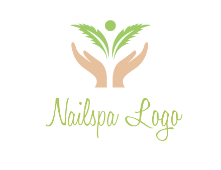 hands in leaf logo