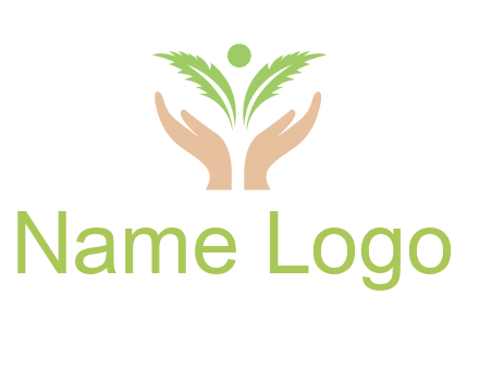 hands in leaf logo