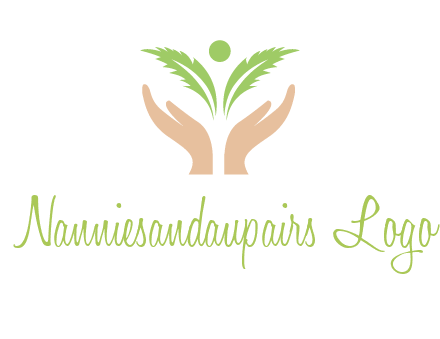 hands in leaf logo
