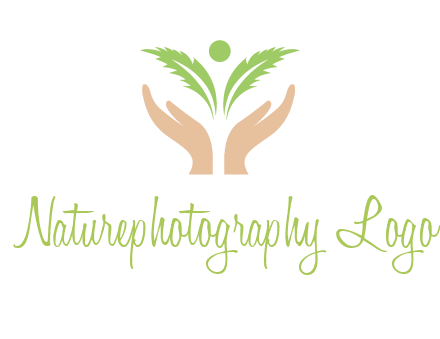 hands in leaf logo