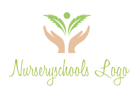 hands in leaf logo
