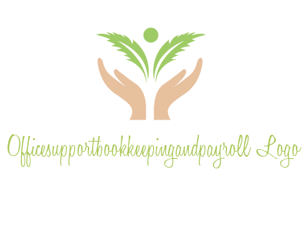 hands in leaf logo