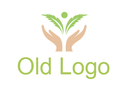 hands in leaf logo