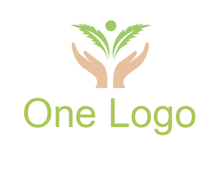 hands in leaf logo