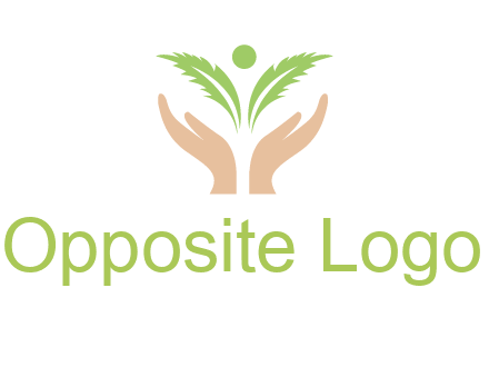 hands in leaf logo