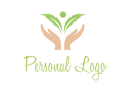 hands in leaf logo