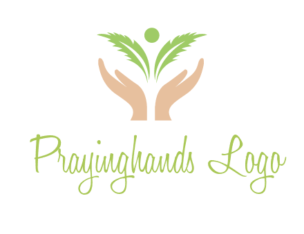 hands in leaf logo