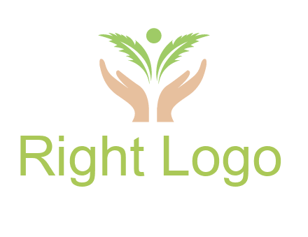 hands in leaf logo