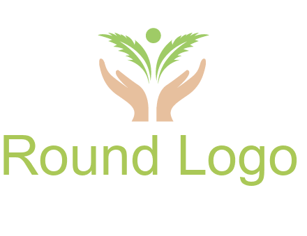 hands in leaf logo