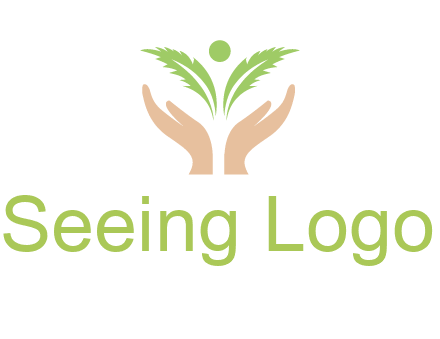 hands in leaf logo