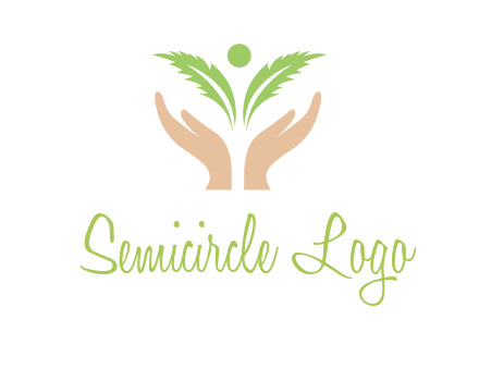 hands in leaf logo