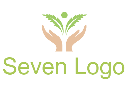 hands in leaf logo