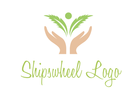 hands in leaf logo