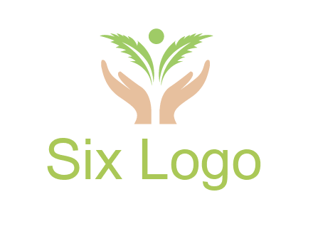 hands in leaf logo