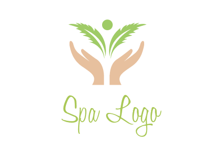 hands in leaf logo