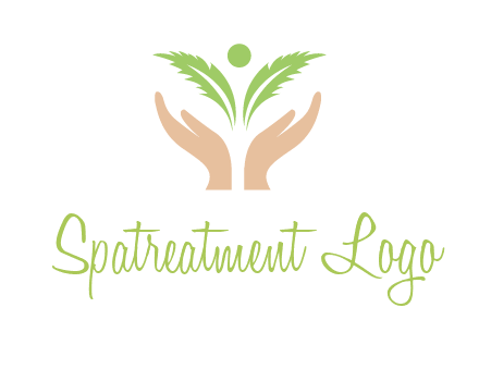 hands in leaf logo