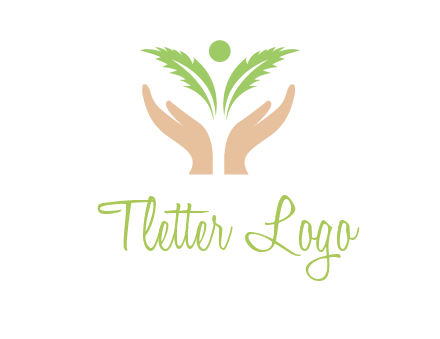 hands in leaf logo