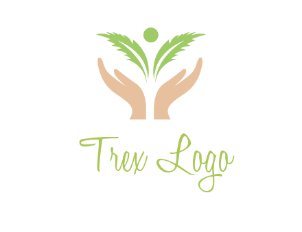 hands in leaf logo