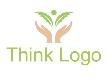hands in leaf logo